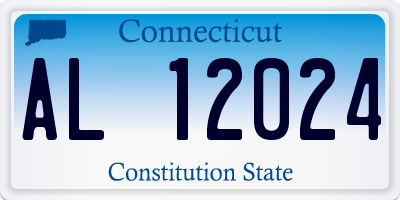CT license plate AL12024