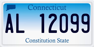CT license plate AL12099
