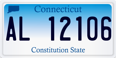 CT license plate AL12106
