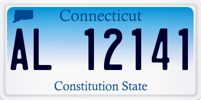 CT license plate AL12141