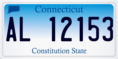 CT license plate AL12153