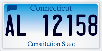 CT license plate AL12158