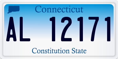 CT license plate AL12171