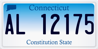 CT license plate AL12175