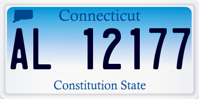 CT license plate AL12177