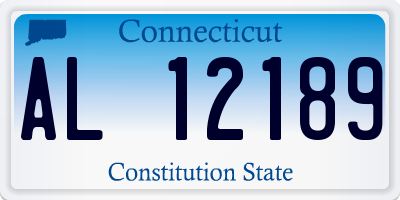 CT license plate AL12189