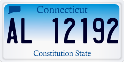 CT license plate AL12192