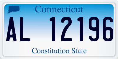 CT license plate AL12196