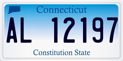 CT license plate AL12197