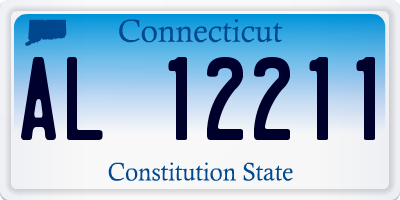 CT license plate AL12211