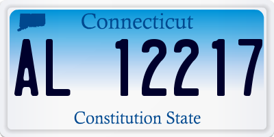 CT license plate AL12217