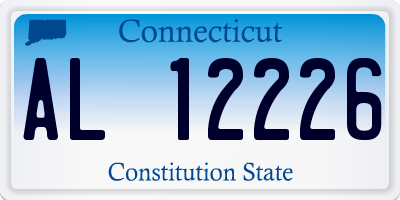 CT license plate AL12226