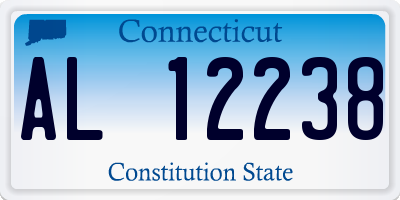 CT license plate AL12238