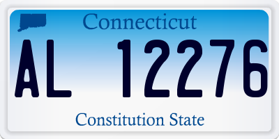 CT license plate AL12276