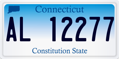 CT license plate AL12277