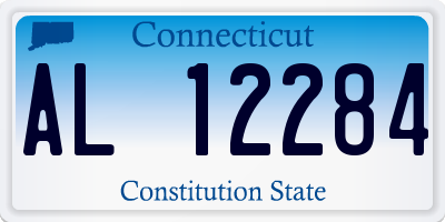 CT license plate AL12284