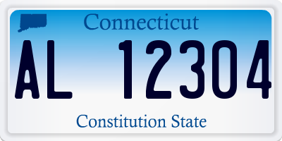 CT license plate AL12304