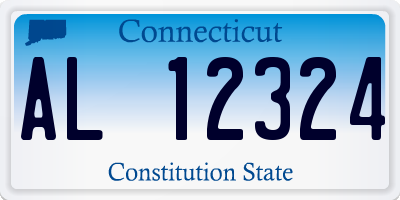 CT license plate AL12324