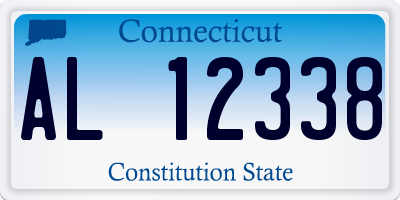 CT license plate AL12338