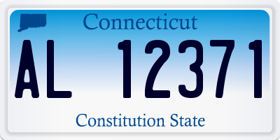 CT license plate AL12371