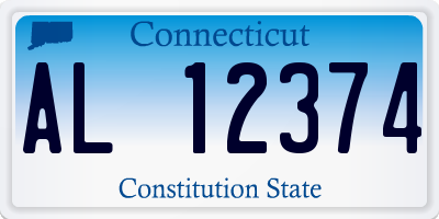 CT license plate AL12374