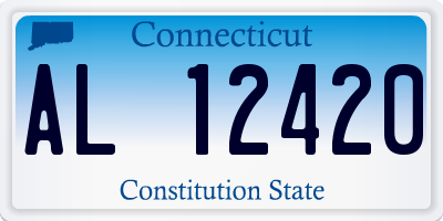 CT license plate AL12420