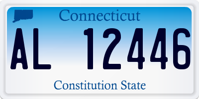 CT license plate AL12446