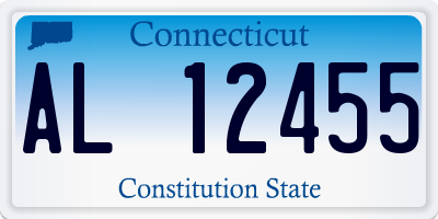 CT license plate AL12455