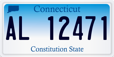 CT license plate AL12471