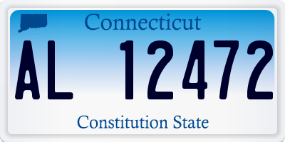 CT license plate AL12472