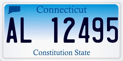 CT license plate AL12495
