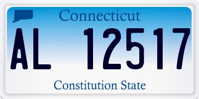 CT license plate AL12517