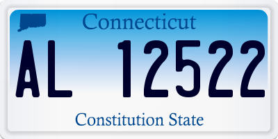 CT license plate AL12522
