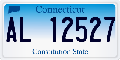 CT license plate AL12527