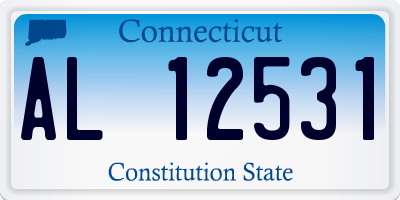 CT license plate AL12531