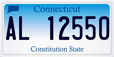 CT license plate AL12550