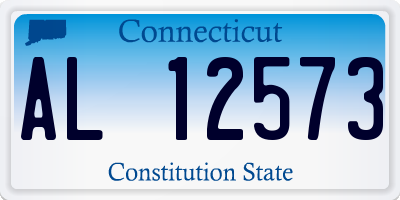 CT license plate AL12573