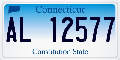CT license plate AL12577