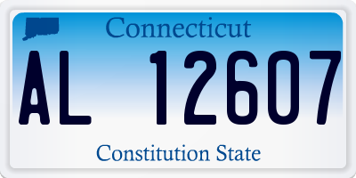 CT license plate AL12607