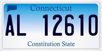 CT license plate AL12610