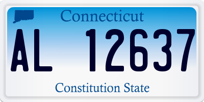 CT license plate AL12637