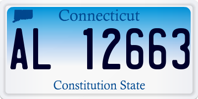 CT license plate AL12663