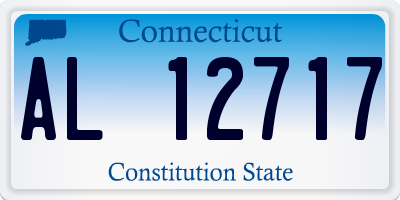 CT license plate AL12717