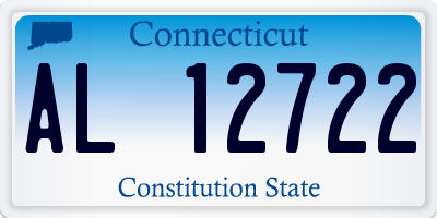 CT license plate AL12722