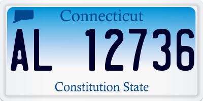 CT license plate AL12736