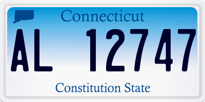 CT license plate AL12747