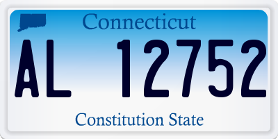 CT license plate AL12752