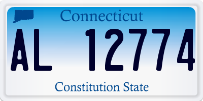 CT license plate AL12774