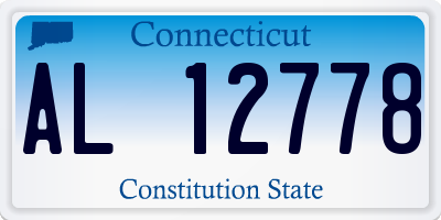 CT license plate AL12778