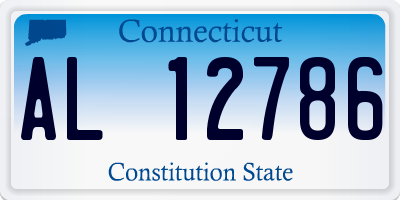 CT license plate AL12786